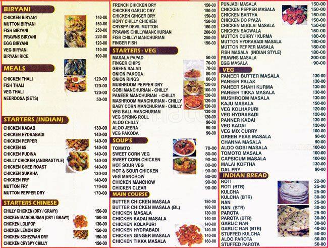 Akshaya Deluxe Menu, Menu for Akshaya Deluxe, New BEL Road, Bangalore ...