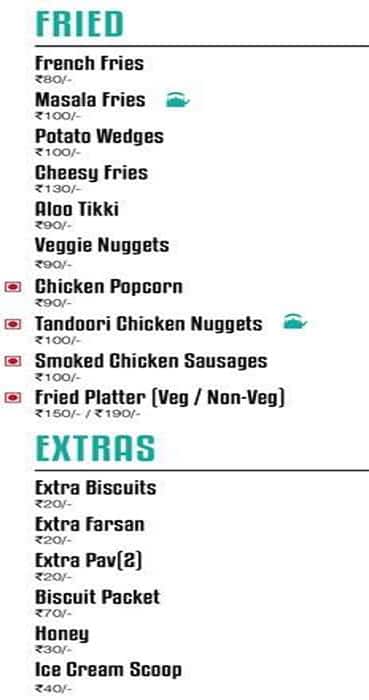 The Chai Cafè - Pune menu