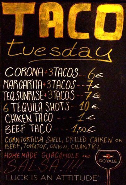 G BAR menu