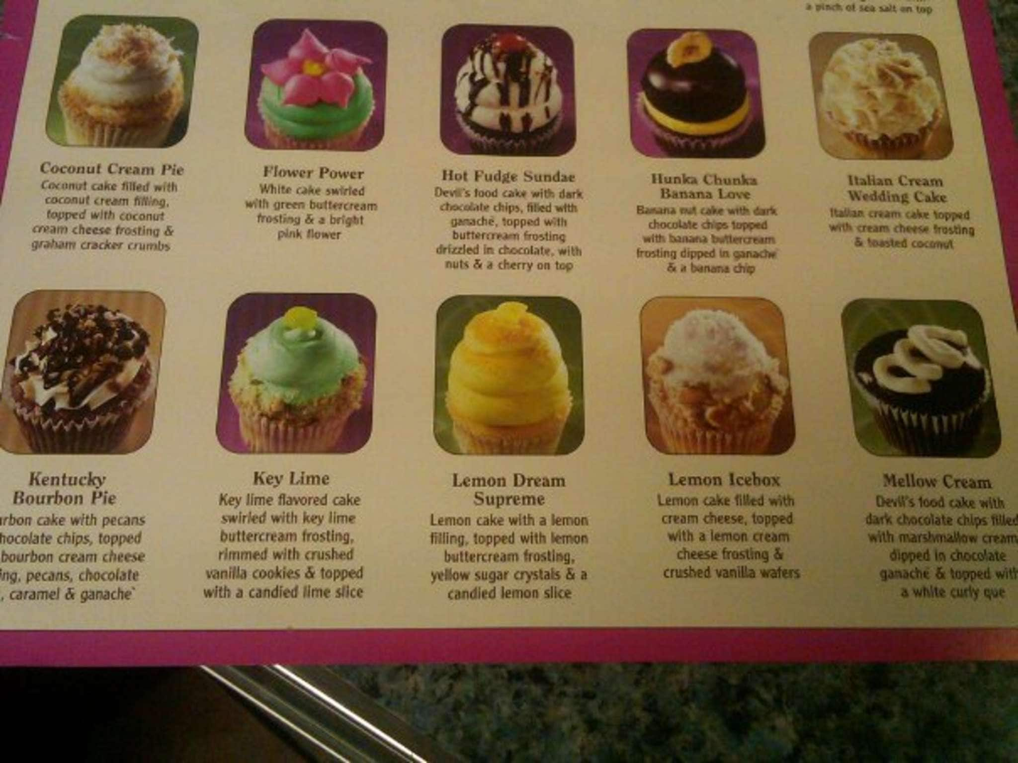 Gigi's Cupcakes Menu, Menu For Gigi's Cupcakes, Quail Springs, Oklahoma ...