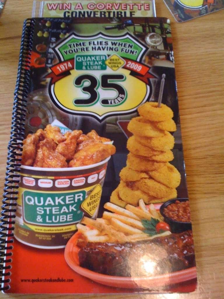 Quaker Steak & Lube Menu, Menu for Quaker Steak & Lube, Fairborn