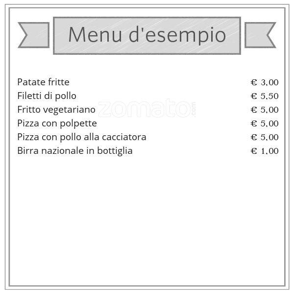 Menu di La Birretta 