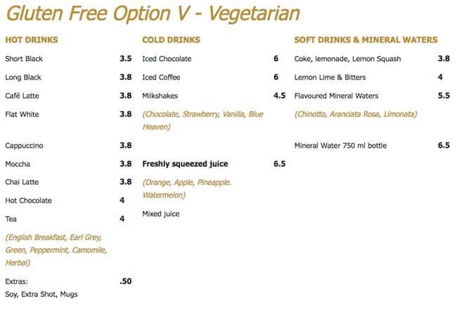 Menu at Houdinis Cafe e Cucina, Diggers Rest
