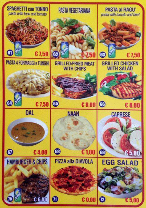 Menu di Halal Indian Arabic Ristorante 