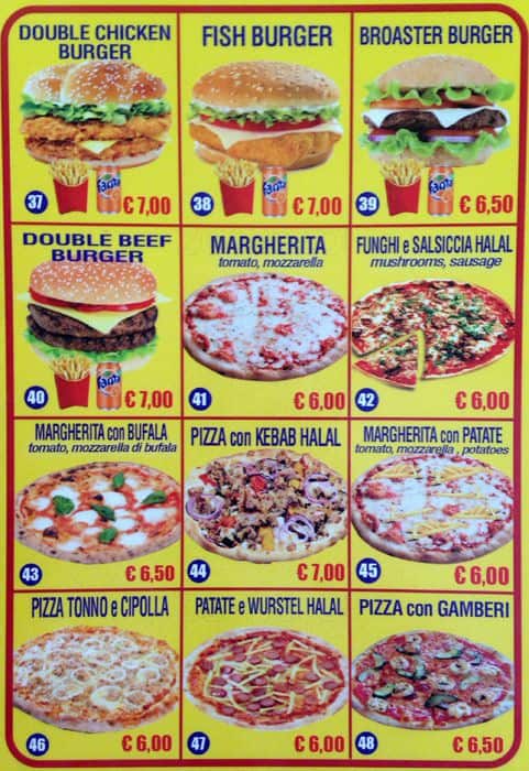 Menu di Halal Indian Arabic Ristorante 