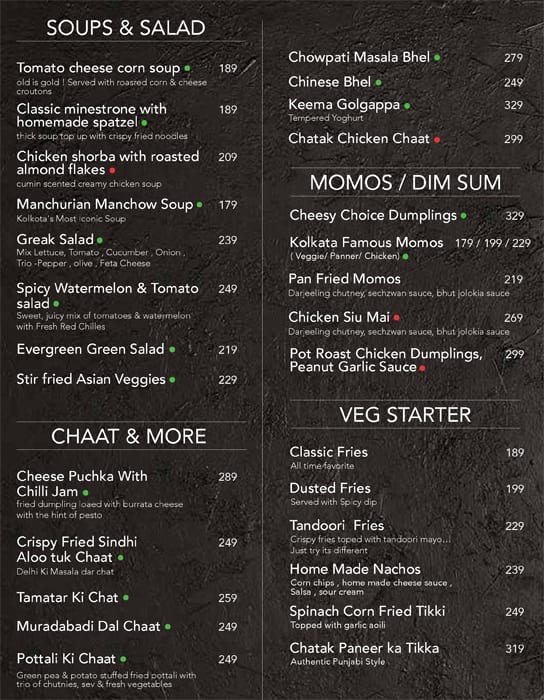 Menu of Dr. Sheesha, Koramangala 5th Block, Bangalore