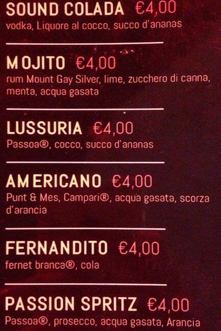 Menu di Sound Art 