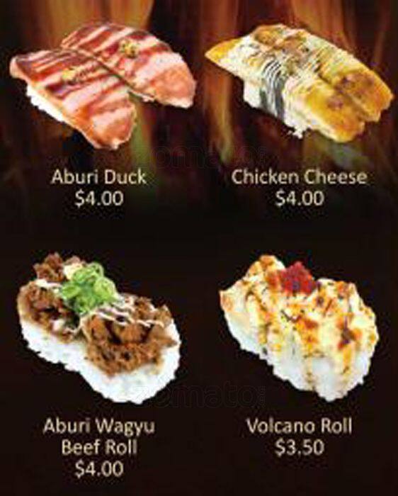 Sushi Train menu