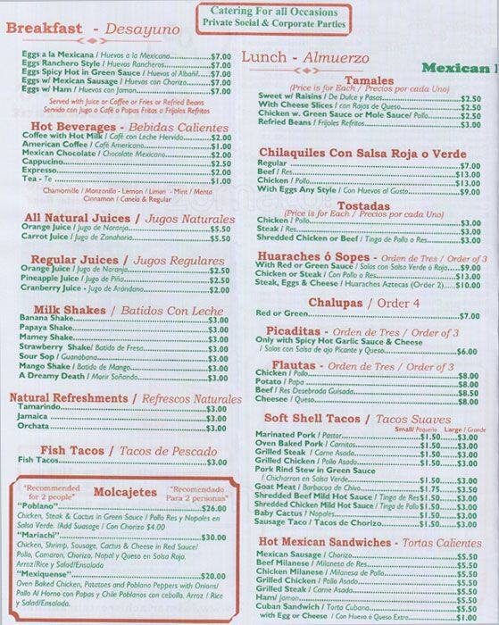 Los Mariachis Mexican Restaurant Menu Urbanspoon/Zomato