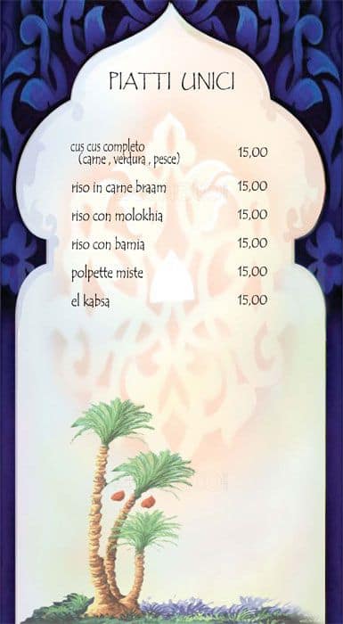 Menu di Mido Ristorante Arabo 