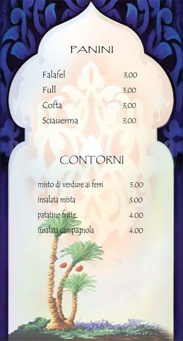 Menu di Mido Ristorante Arabo 