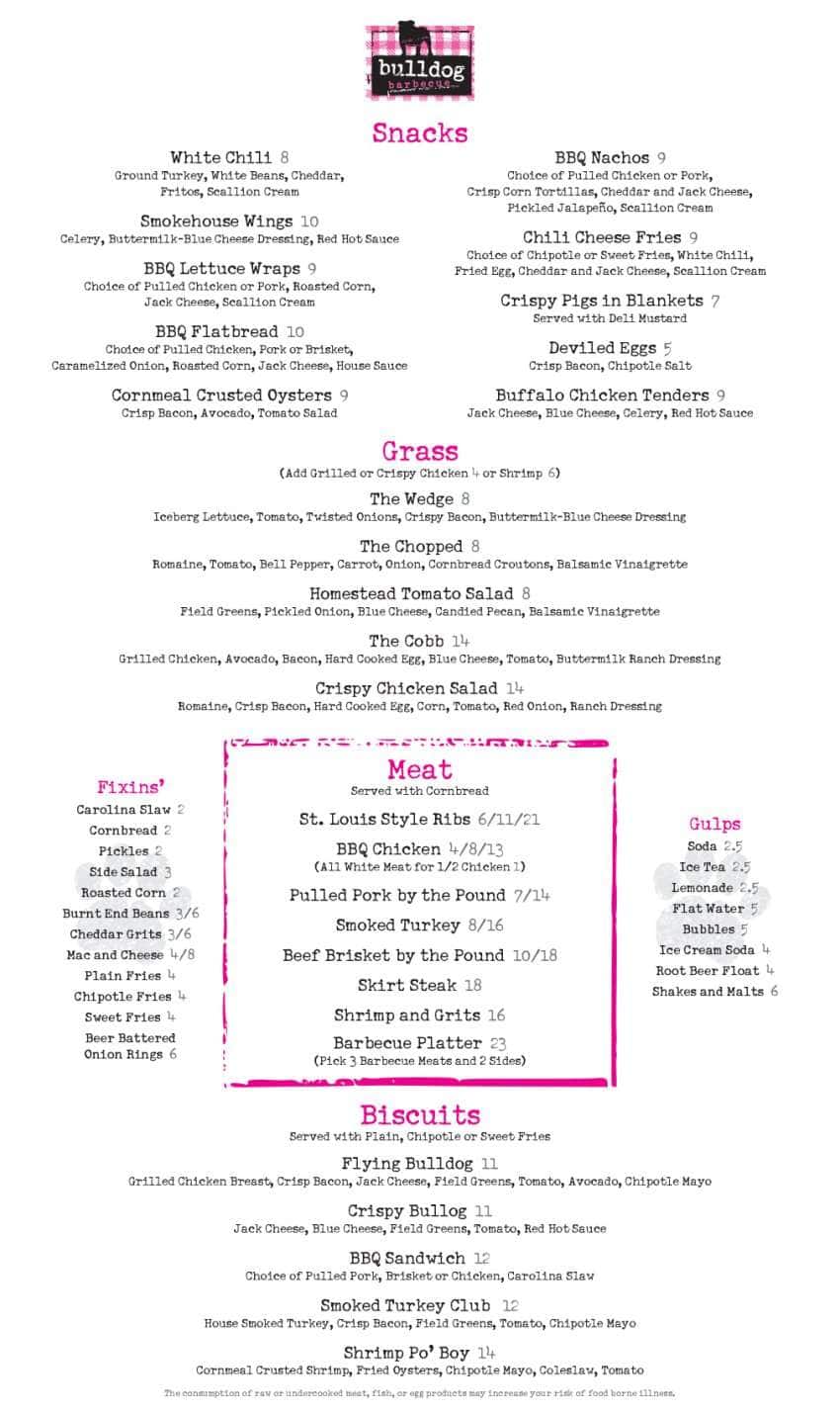 Bulldog Burger Menu, Menu for Bulldog Burger, Aventura/Golden Beach/Sunny Isles Beach, Miami