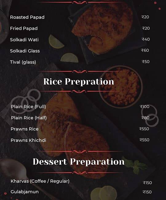 Menu of Fish Curry Rice, Viman Nagar, Pune