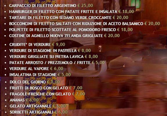Menu di Alchimia 