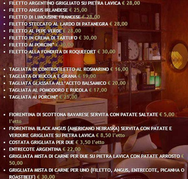 Menu di Alchimia 