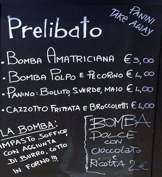 Menu di Prelibato 