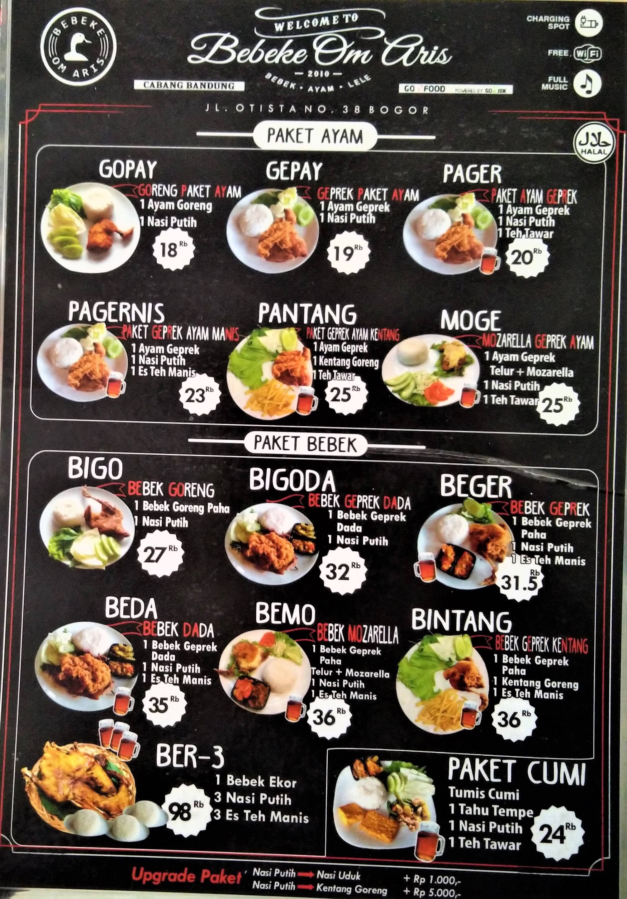 Bebeke Om Aris Menu Menu Para Bebeke Om Aris Bogor Tengah Bogor