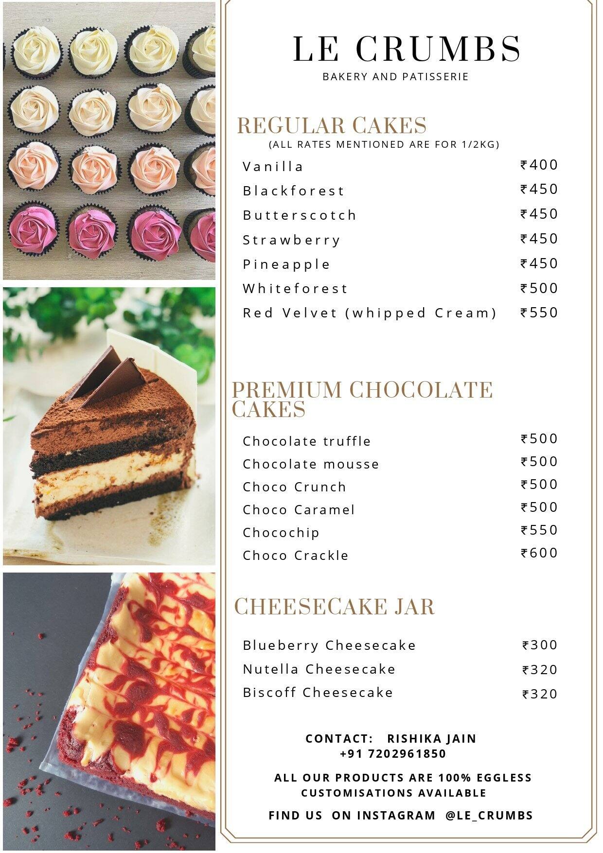 Menu of Le Crumbs, Prahlad Nagar, Ahmedabad