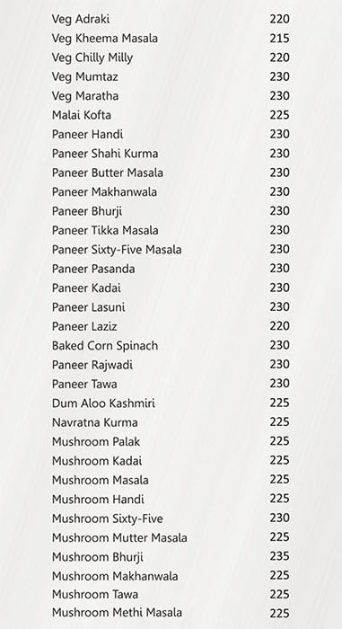 Swarnaa Vegetarian - Warje menu