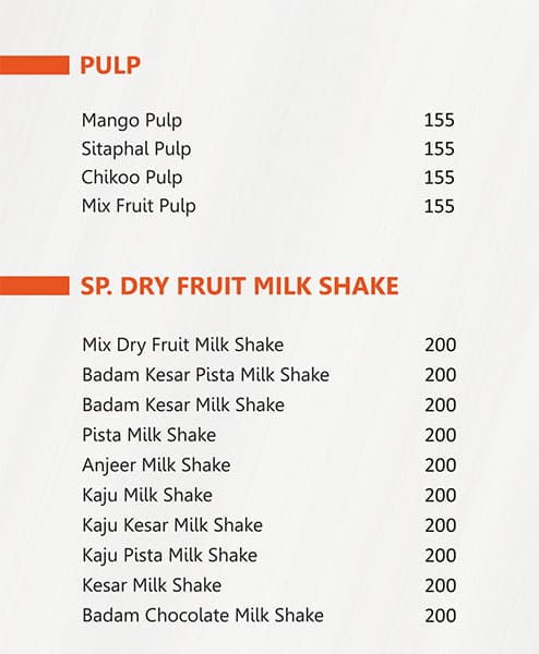 Swarnaa Vegetarian - Warje menu