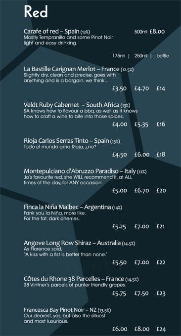 Apiary menu