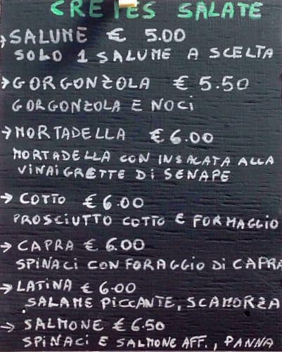 Menu di Lavori in Corso 