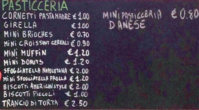 Menu di Lavori in Corso 