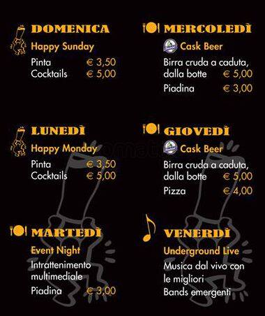 Menu di East End 