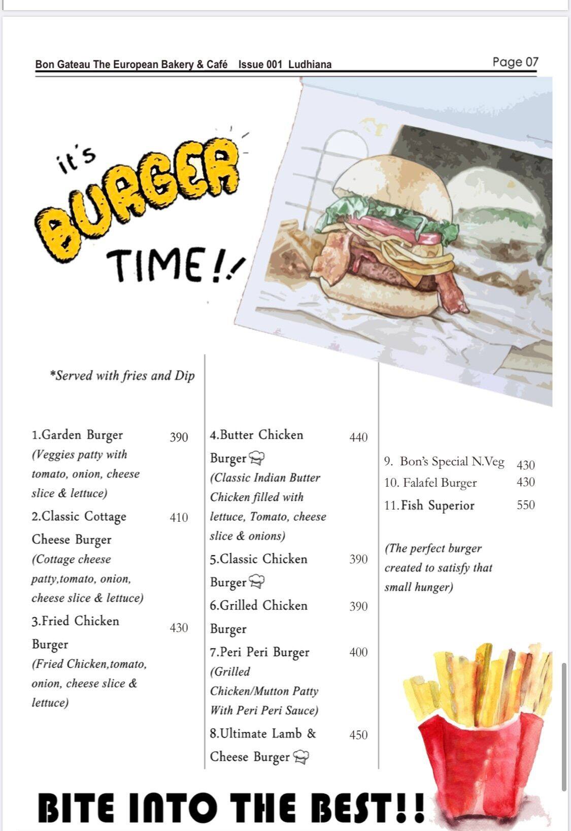 Bon Gateau Menu Menu For Bon Gateau Gurdev Nagar Ludhiana