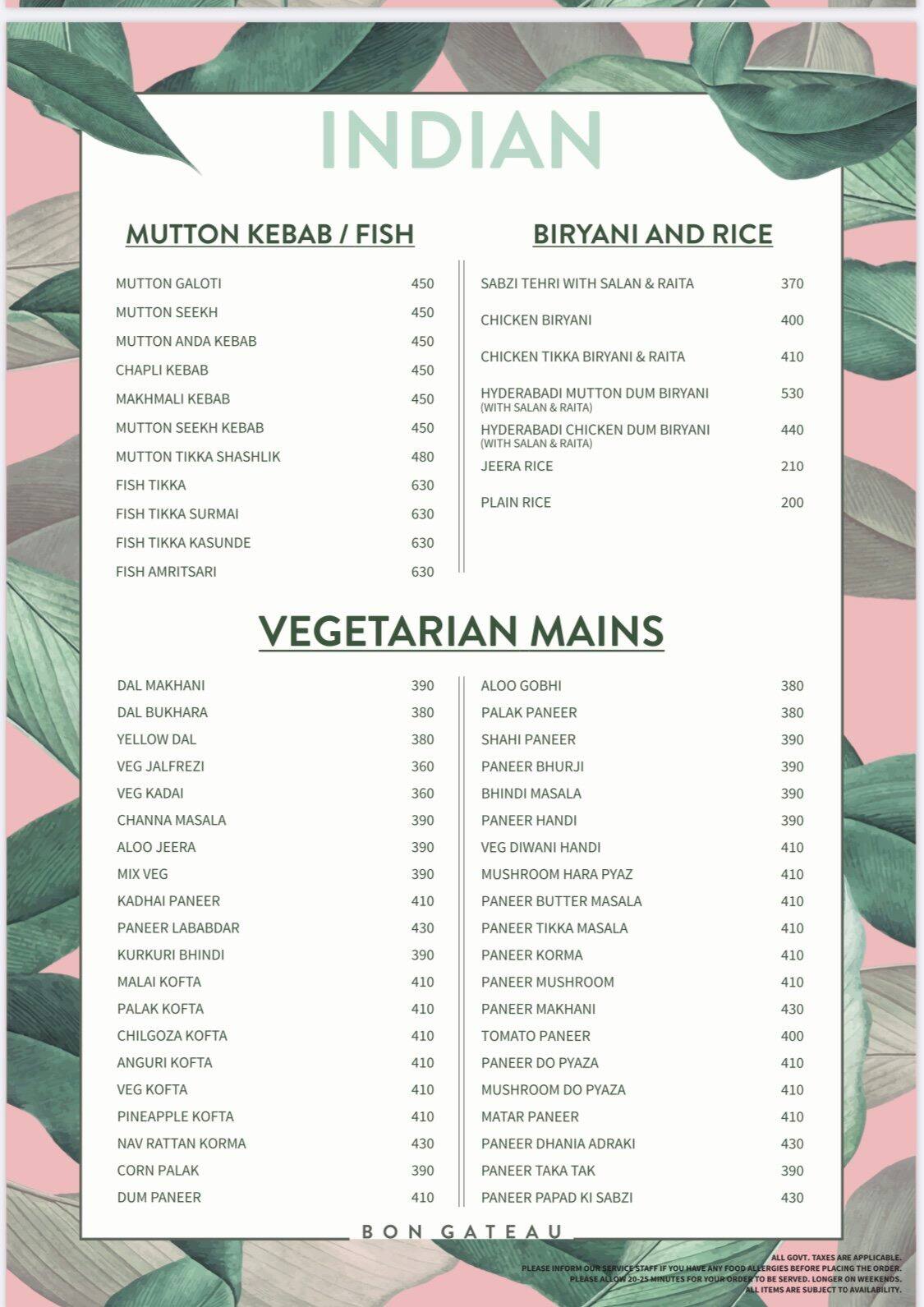 Bon Gateau Menu Menu For Bon Gateau Gurdev Nagar Ludhiana