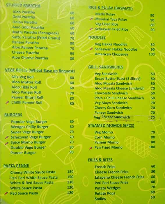 Shenzhen Kitchen - 1 Sobha Mall menu