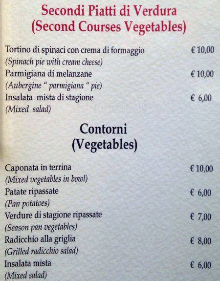 Menu di Ristorante Pizzeria Taverna degli Amici 