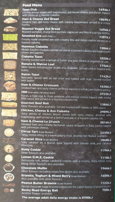 Zarraffa S Coffee Menu Menu For Zarraffa S Coffee Morayfield Brisbane