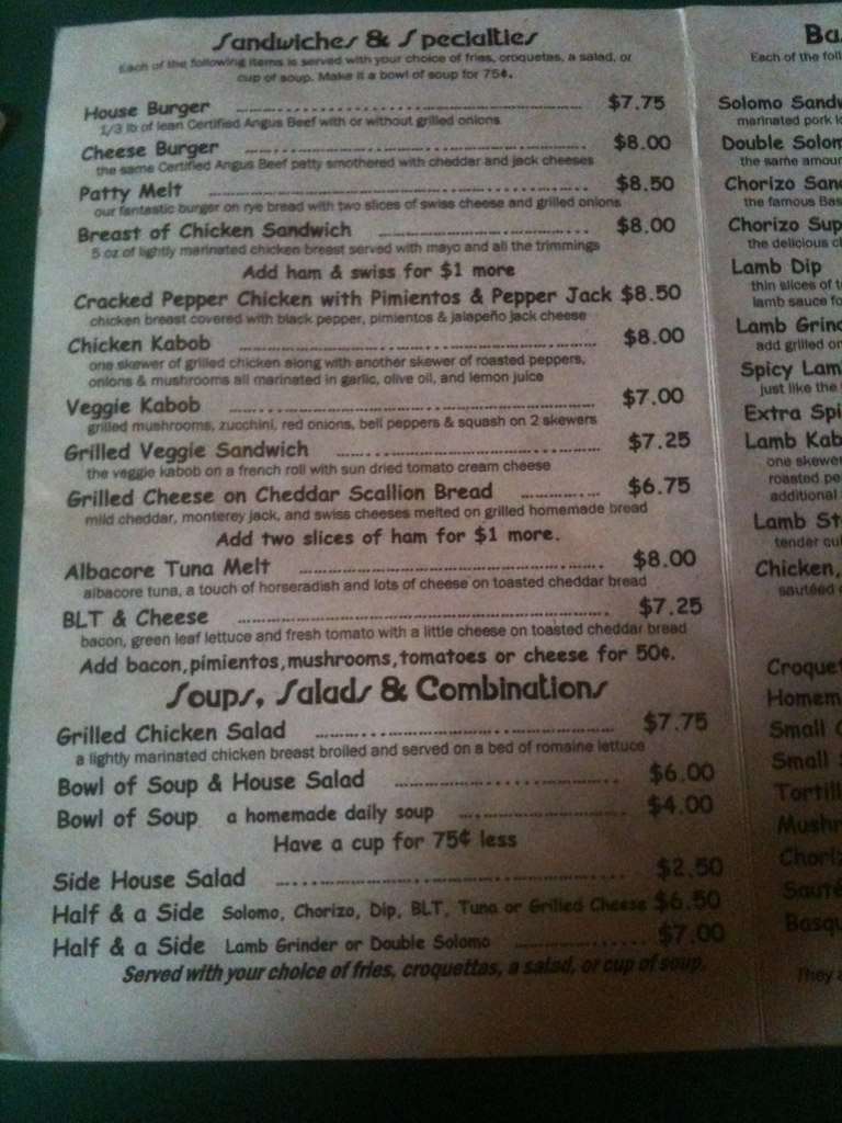 Bar Gernika Basque Pub & Eatery Menu Urbanspoon/Zomato