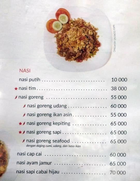 Menu At Mandala Baru Jakarta Jl Tebah Iii No38