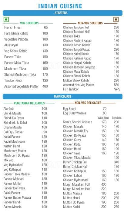 Sams Kitchen Menu Menu For Sams Kitchen Powai Mumbai Zomato   B7b28334645d7c2333cc8d82bd93c850 