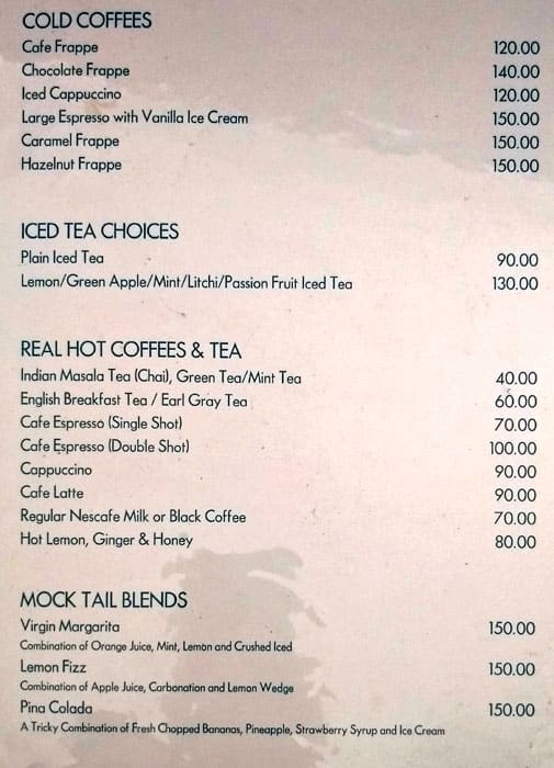 O'Zen menu