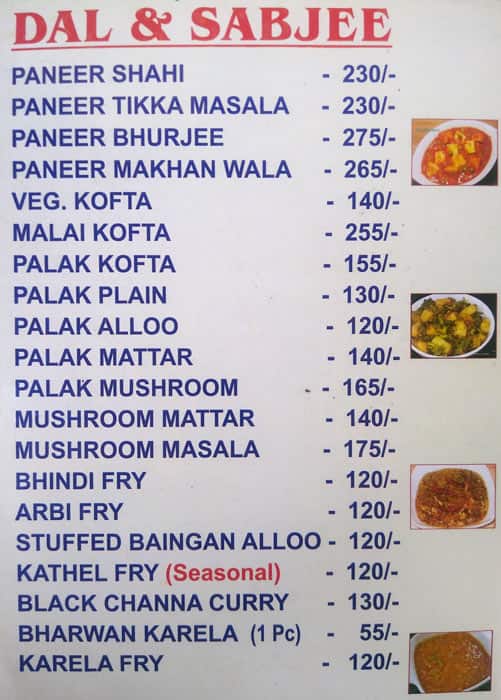 Menu at Punjabi Food Corner, Bengaluru, 67