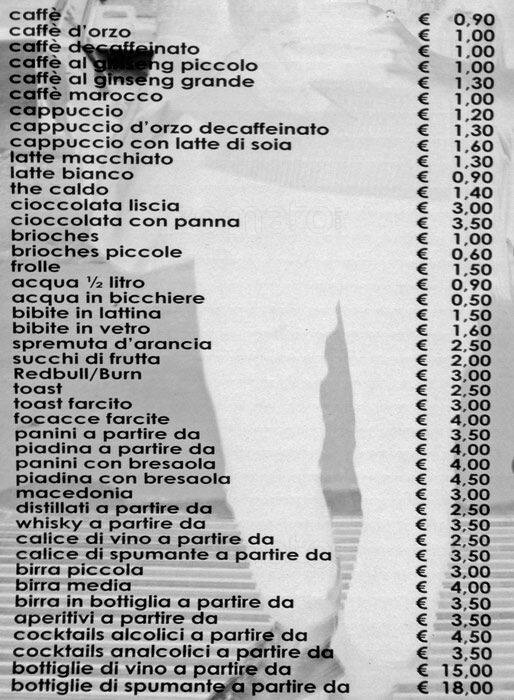 Menu di I Garbati 