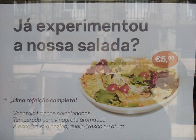 Menu em BDO Bifanas Bar, Lisboa