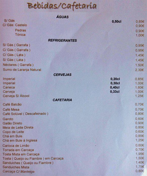 Arte do Bitoque menu