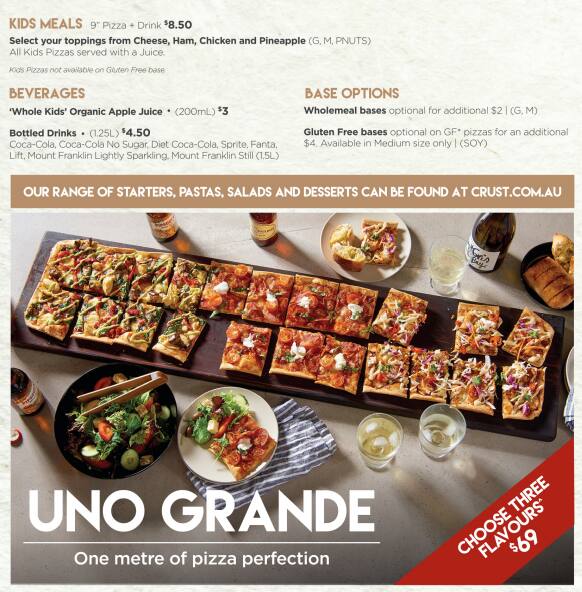 Crust меню