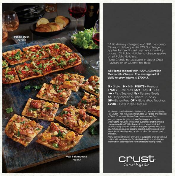 Crust меню