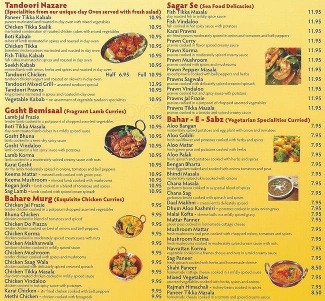 Royal Taj India Cuisine Menu Menu For Royal Taj India Cuisine Campbell Campbell Urbanspoon