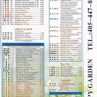Happy Garden Chinese Restaurant Menu