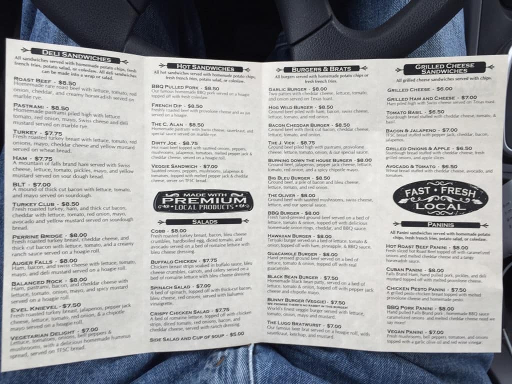 Twin Falls Sandwich Company Menu Urbanspoon/Zomato