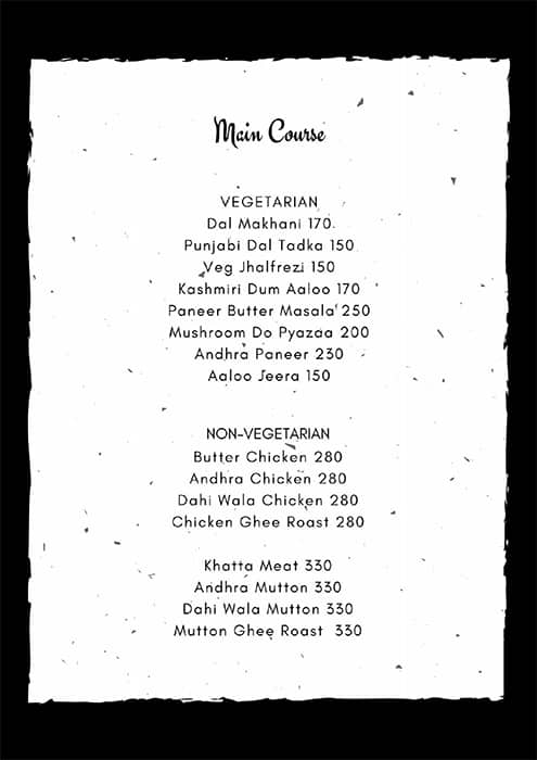 The Cliff - Rooftop Bar & Lounge menu