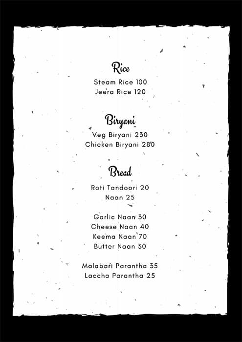 The Cliff - Rooftop Bar & Lounge menu