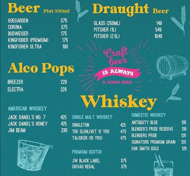 Baraf menu