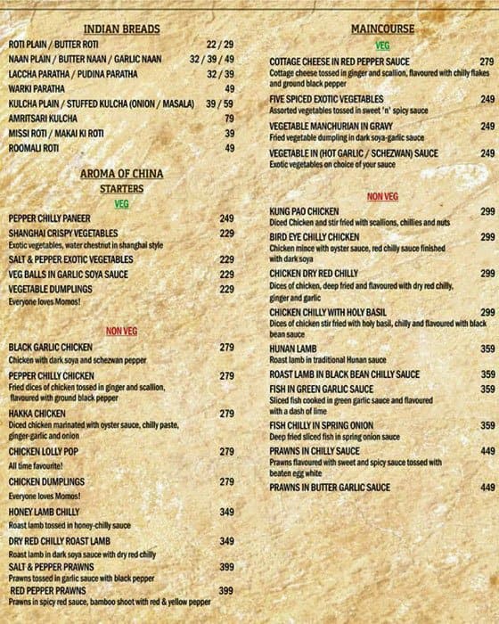 Menu at Indian Spice, Navi Mumbai, 19 & 20 Shop